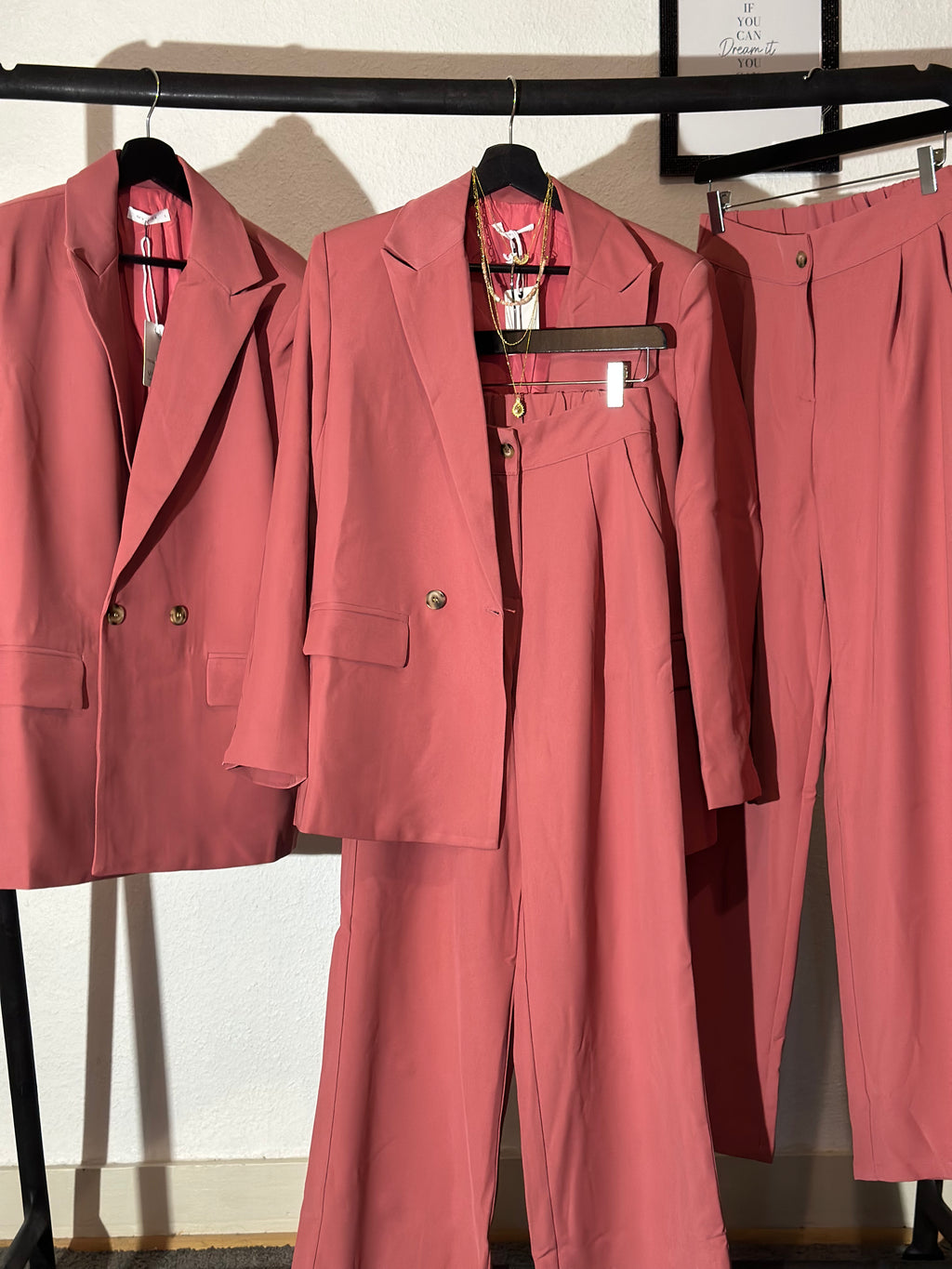 Ensemble Tailleur pink coral