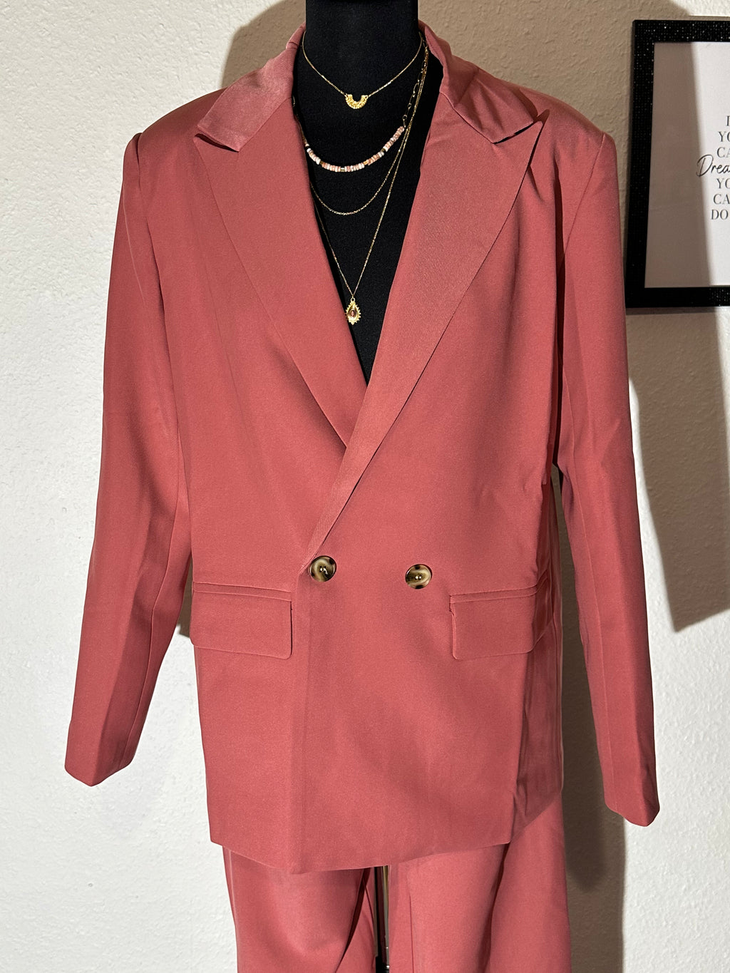 Ensemble Tailleur pink coral