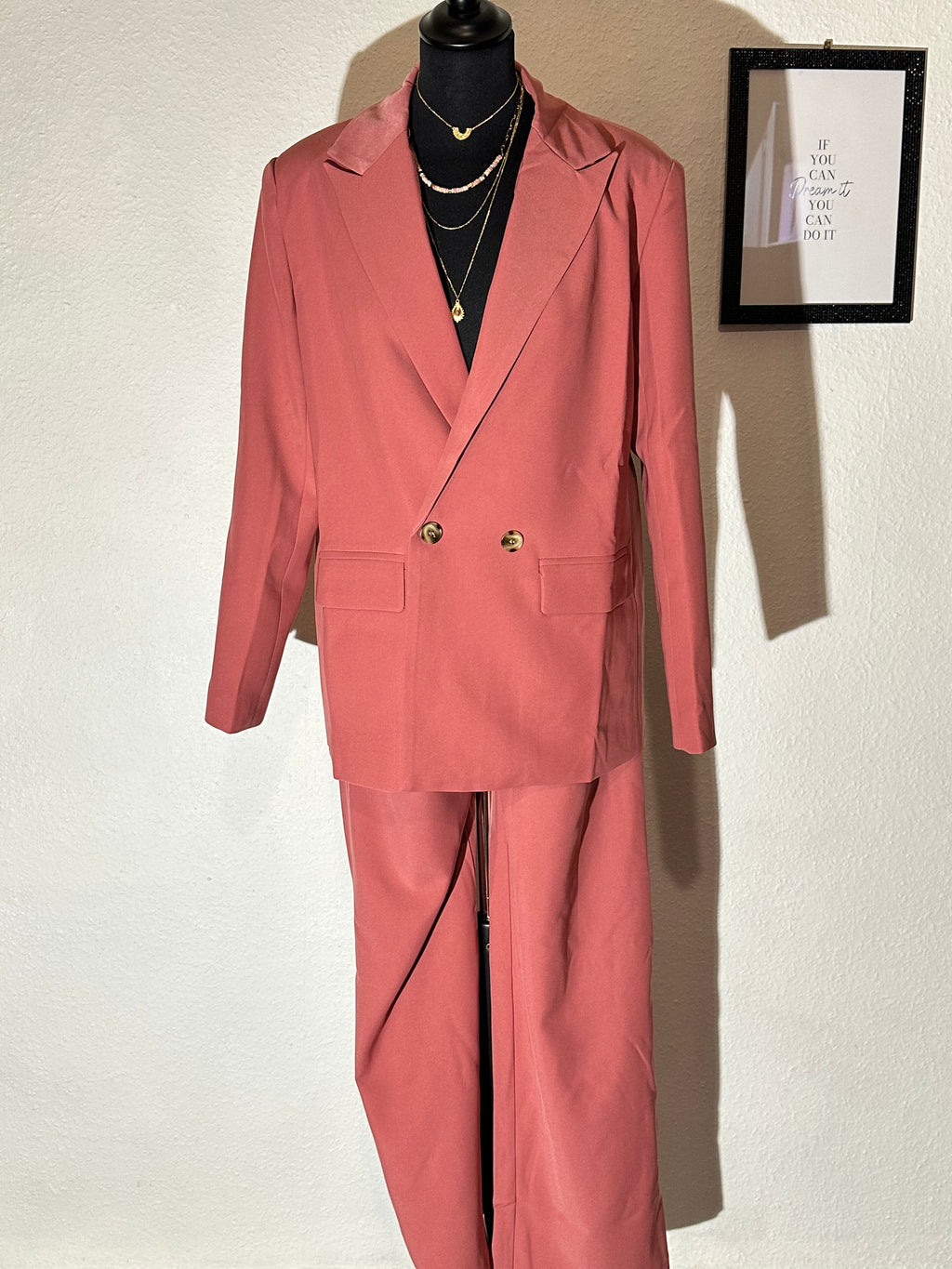 Ensemble Tailleur pink coral