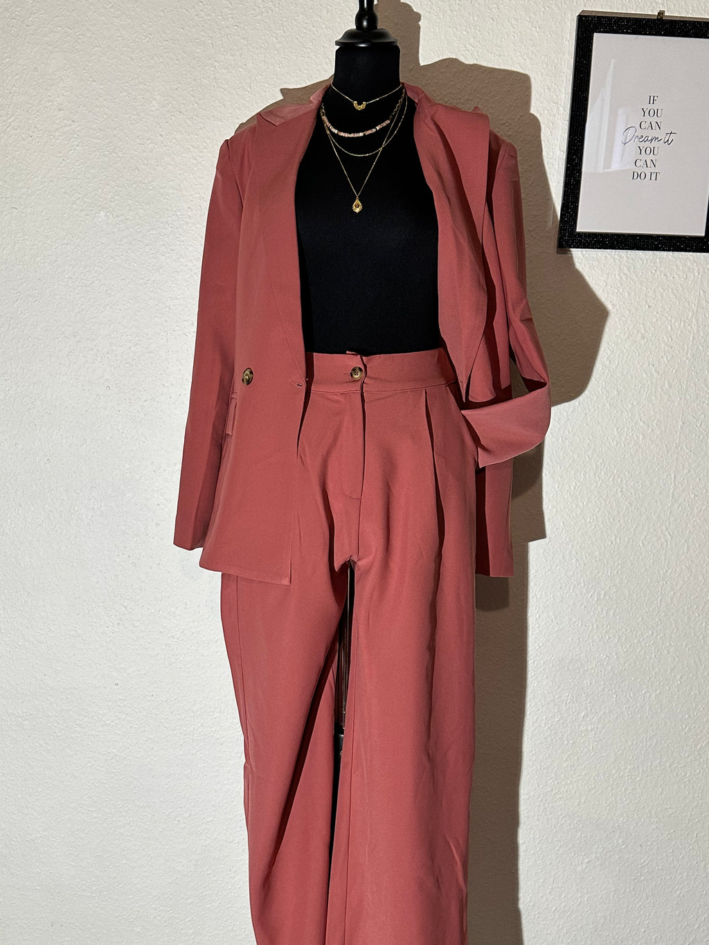 Ensemble Tailleur pink coral