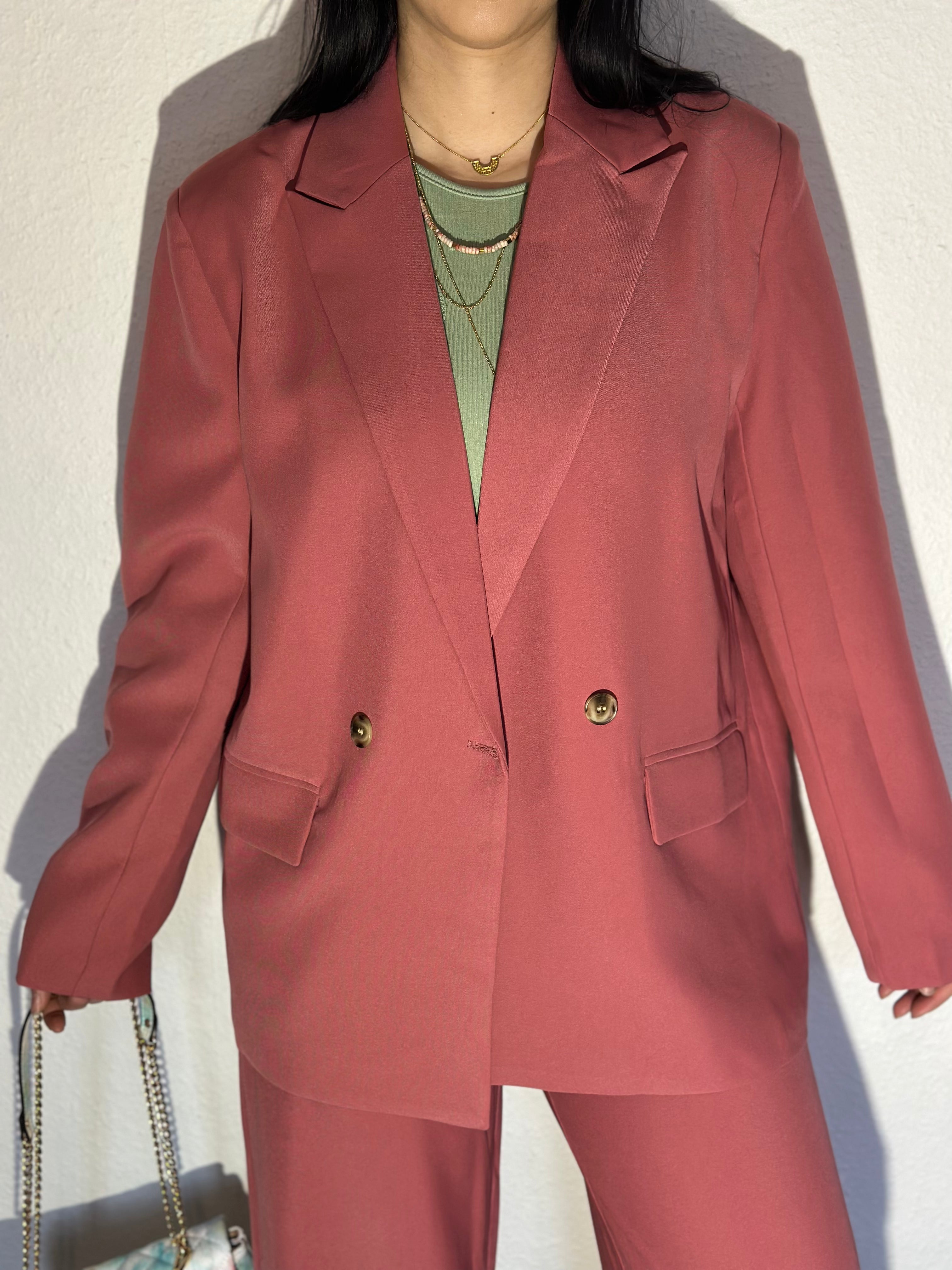 Ensemble Tailleur pink coral