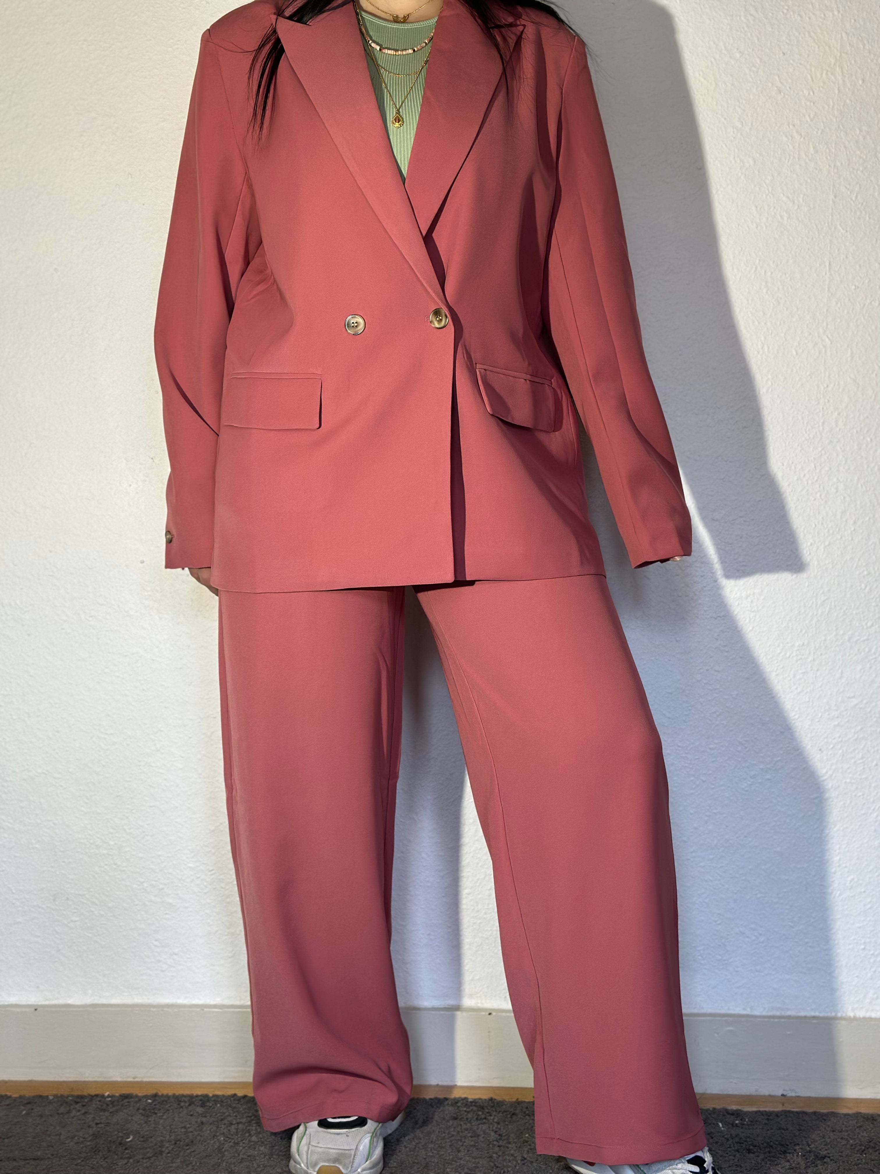 Ensemble Tailleur pink coral