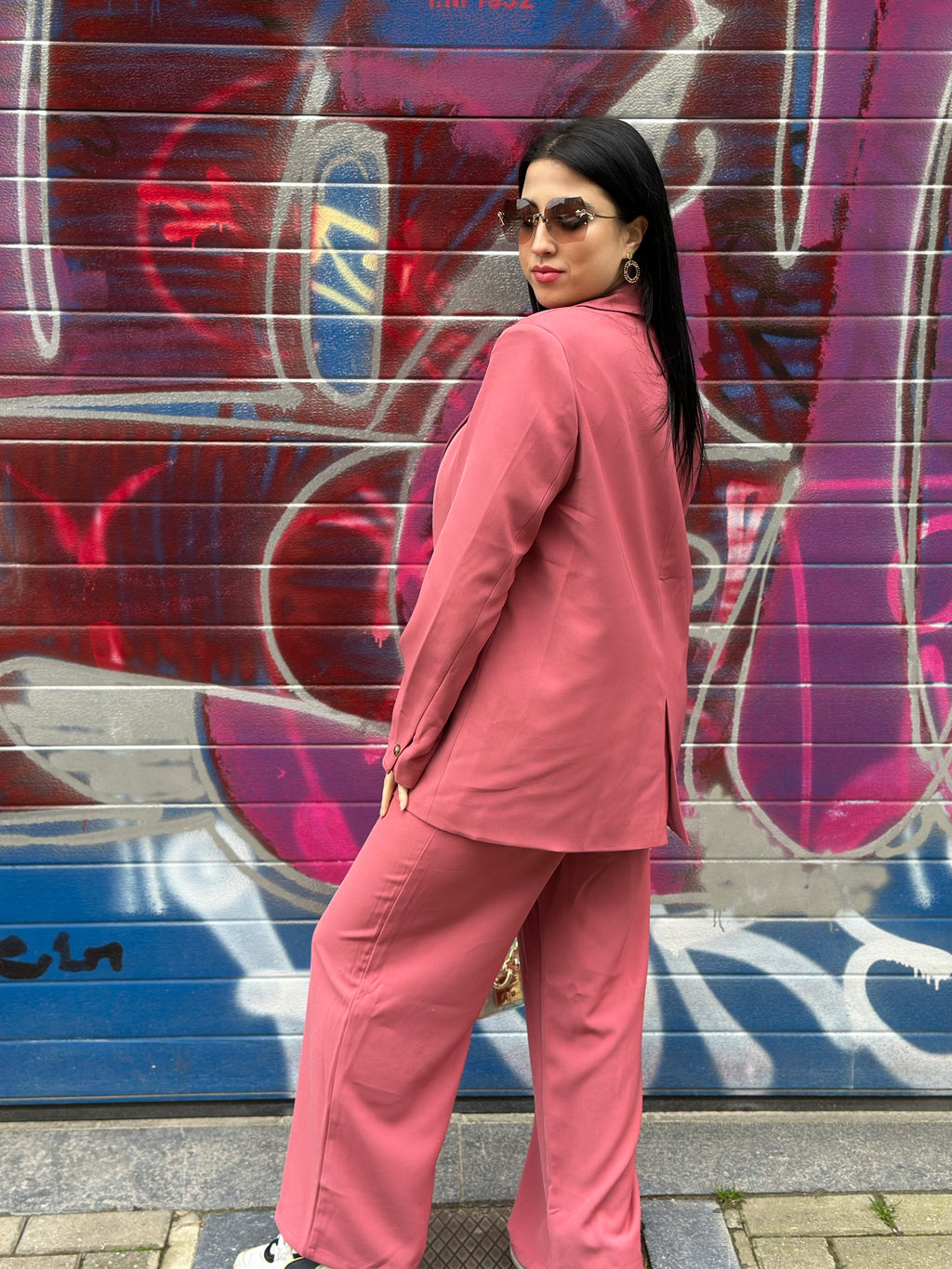 Ensemble Tailleur pink coral